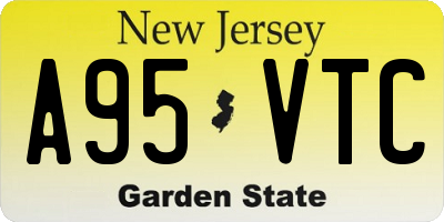 NJ license plate A95VTC