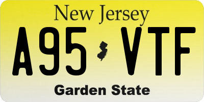 NJ license plate A95VTF