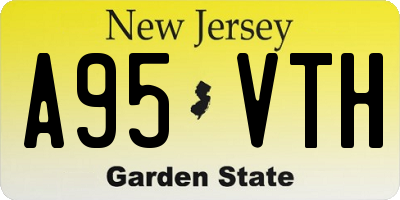 NJ license plate A95VTH