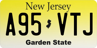 NJ license plate A95VTJ