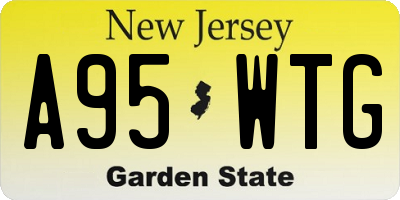 NJ license plate A95WTG