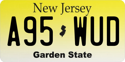 NJ license plate A95WUD