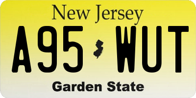 NJ license plate A95WUT