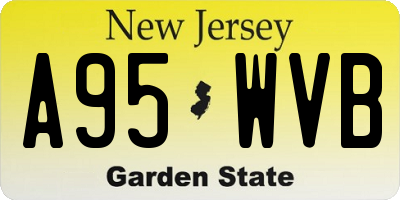 NJ license plate A95WVB