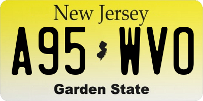 NJ license plate A95WVO