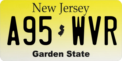 NJ license plate A95WVR