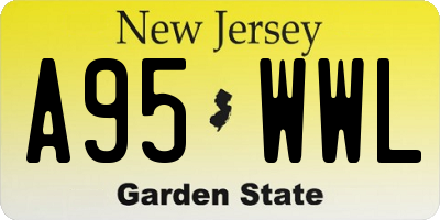 NJ license plate A95WWL