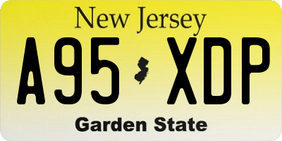 NJ license plate A95XDP