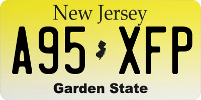NJ license plate A95XFP