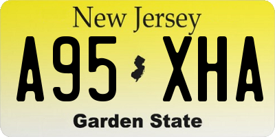 NJ license plate A95XHA