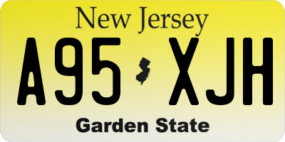 NJ license plate A95XJH