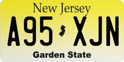 NJ license plate A95XJN