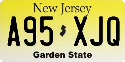 NJ license plate A95XJQ