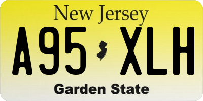 NJ license plate A95XLH