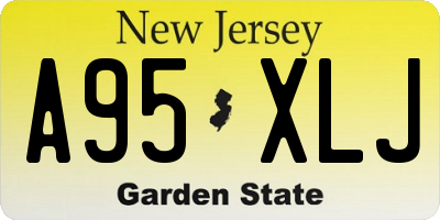 NJ license plate A95XLJ