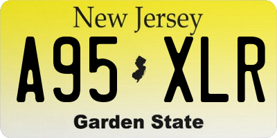 NJ license plate A95XLR
