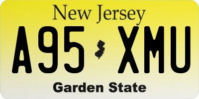 NJ license plate A95XMU