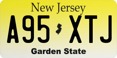 NJ license plate A95XTJ