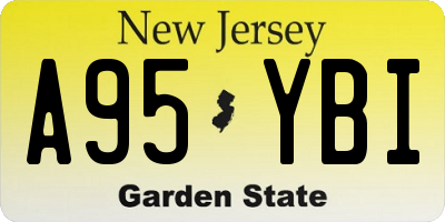 NJ license plate A95YBI