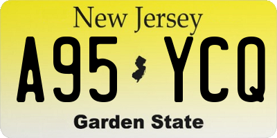 NJ license plate A95YCQ