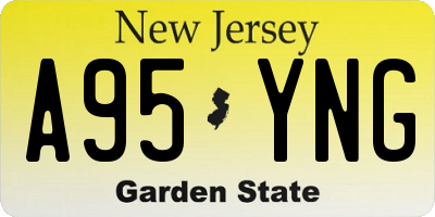 NJ license plate A95YNG