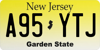 NJ license plate A95YTJ
