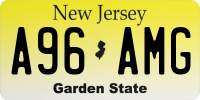 NJ license plate A96AMG