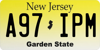 NJ license plate A97IPM