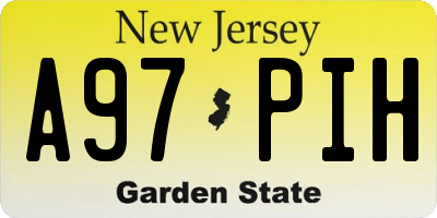 NJ license plate A97PIH