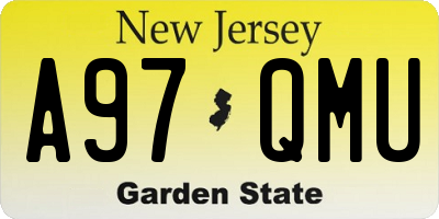 NJ license plate A97QMU