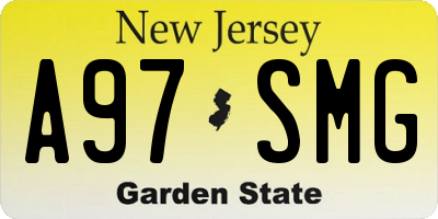 NJ license plate A97SMG