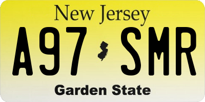 NJ license plate A97SMR