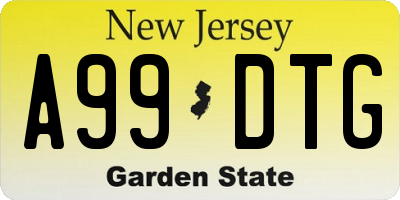 NJ license plate A99DTG
