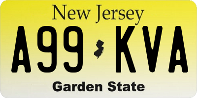 NJ license plate A99KVA
