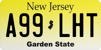 NJ license plate A99LHT