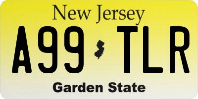 NJ license plate A99TLR