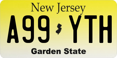 NJ license plate A99YTH
