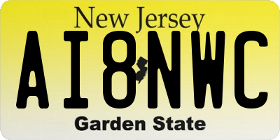 NJ license plate AI8NWC