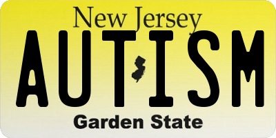 NJ license plate AUTISM