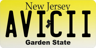 NJ license plate AVICII