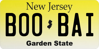NJ license plate B00BAI