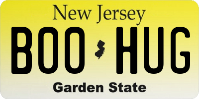 NJ license plate B00HUG