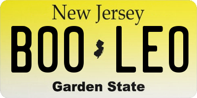 NJ license plate B00LEO
