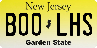 NJ license plate B00LHS