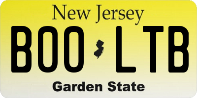 NJ license plate B00LTB
