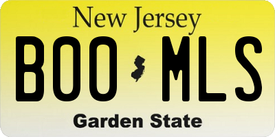 NJ license plate B00MLS