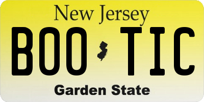NJ license plate B00TIC