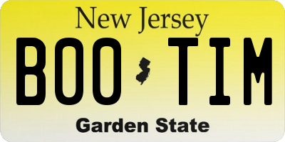 NJ license plate B00TIM