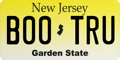 NJ license plate B00TRU
