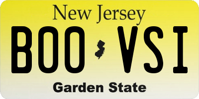 NJ license plate B00VSI